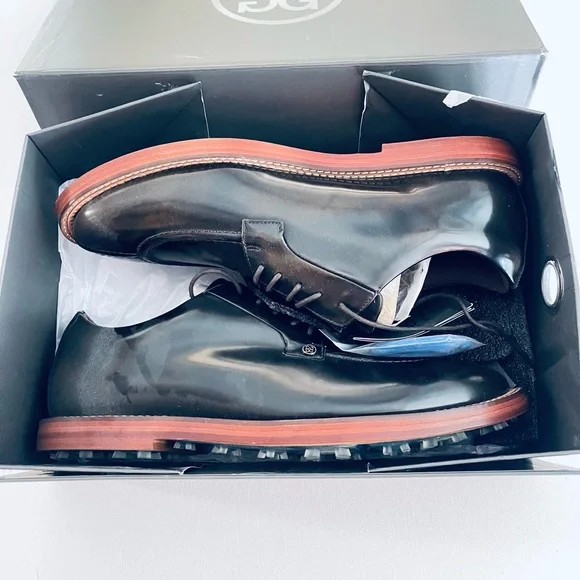 G/Fore Gallivanter Golf Shoe Mens Size 15 Luxe Espresso Brown Leather NEW W Box